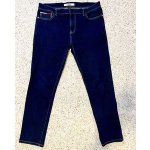 Tommy Hilfiger Mens dark blue slim tapered jeans size 34 x 30